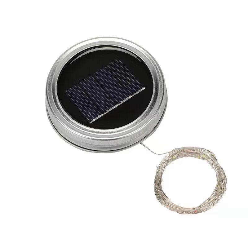 Solar Mason Jar String Lights