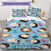 1PC Friends Theme Bedding Quilt Set Quilt Cover Pillowcase Home Decoration Birthday Gift (1 * Duvet Cover + 2 * Pillowcase, Without core)A8