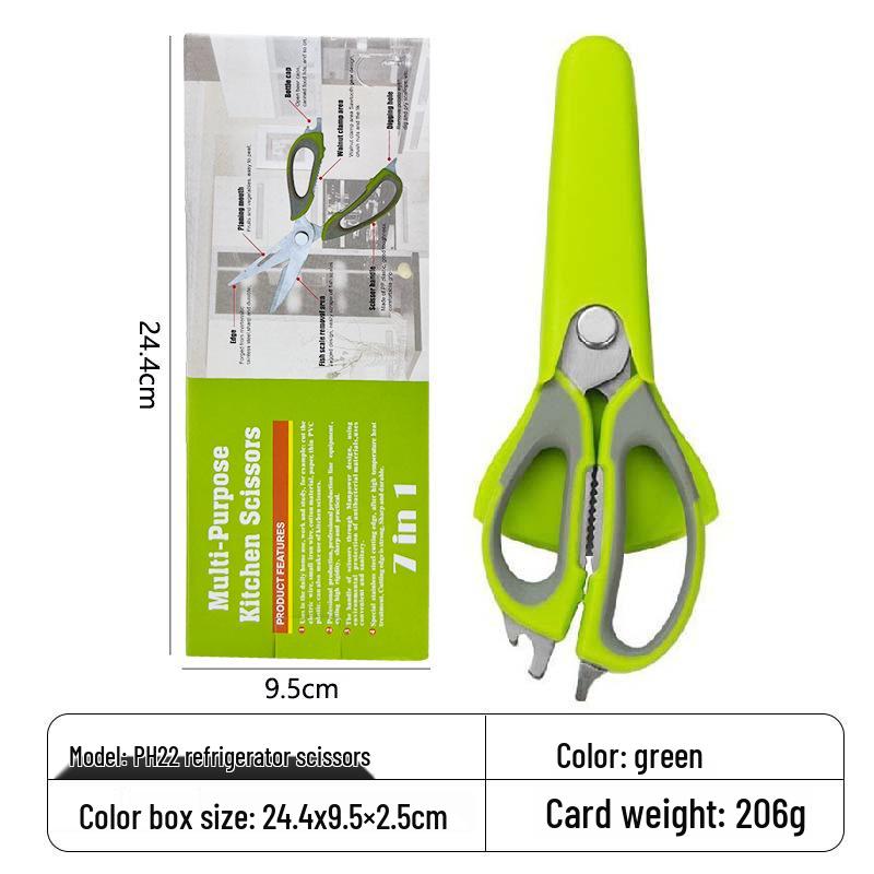 Multifunctional Stainless Steel Kitchen Scissors for Cutting Chicken Bones, Food Prep & More