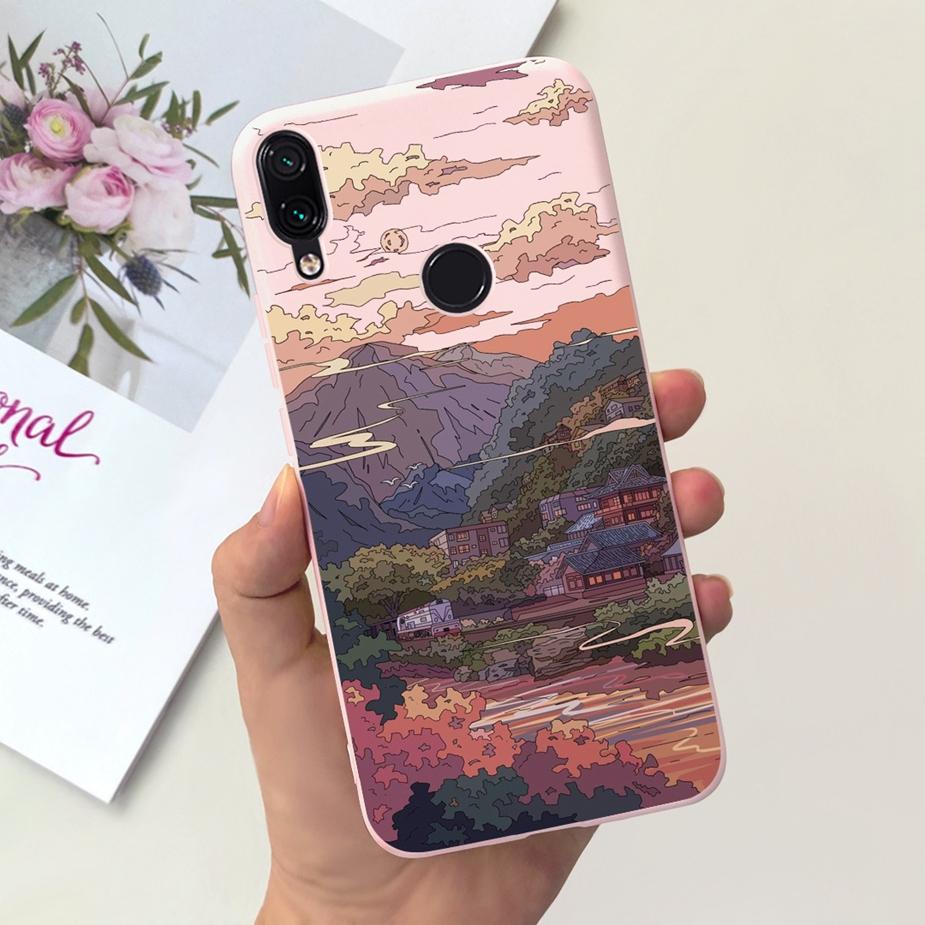 For Xiaomi Redmi Note 7 Case Note7 Pro Cute Cartoon Painted Phone Case For Xiaomi Redmi Note 7 Pro Redmi7 Back Cover Soft Bumper