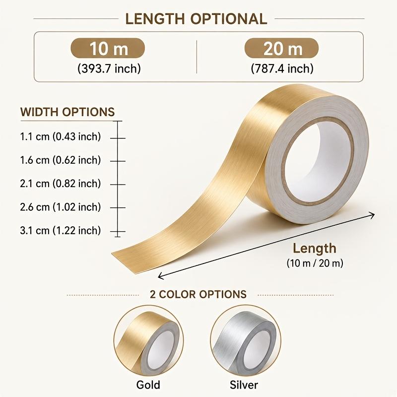 1 Roll  Modern Style Edge Banding Stickers, Suitable for Wardrobe Border Wrapping, Wall Edge Decoration, Home Decoration and Beautification Stickers