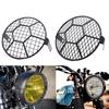 Motosiklet Evrensel Vintage Far Koruyucu Retro Izgara Işık Lamba Kapağı Harley Ducati Chopper Yamaha Cafe Racer İçin