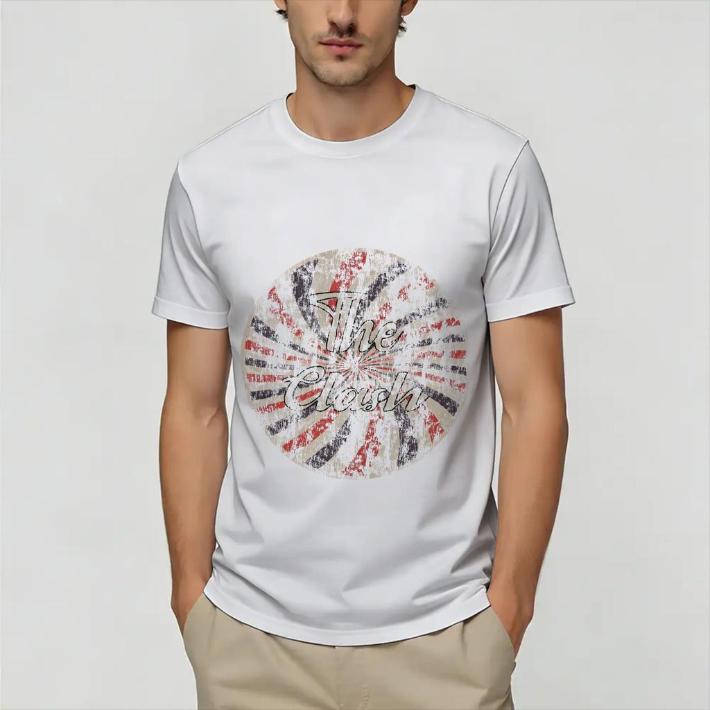Vintage The Clash Tshirt Summer Cotton Tshirts For Unisex Hipster Design Tshirt Shortsleeved Vintage Tops
