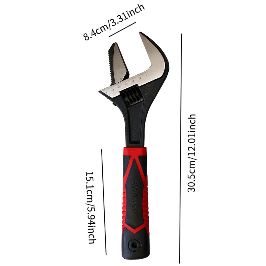 Adjustable Ratchet Wrench Practical Comfortable Handle Easy to Use High Carbon Steel Accessories Hand Tool for Gaps Workshops