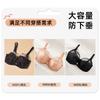 Large size underwear women's big breasts show small anti-sagging gathering breathable thin full cup 0 bra