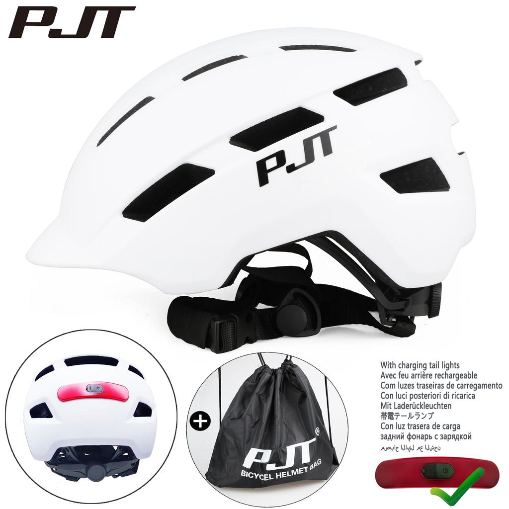 Pjt Cycling Helmet In-Mold Road Usb Rechargeable Tail Light/Helmets Bag For Your Choice Bicycle Helmet Safe Hat Mtb Bike Helmet