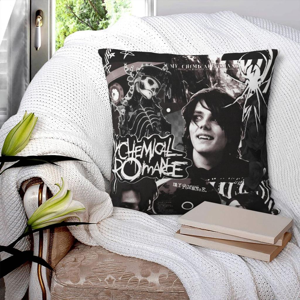 Pillow Cover My Chemical Romance MCR Music Band Design Cushion Cover Pillow Case For Office Car Home Decorative Pillowcases