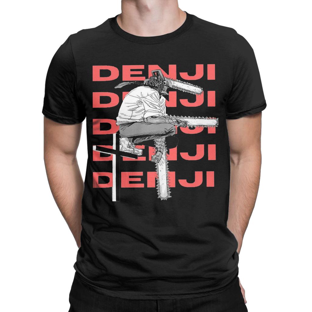 Denji Anime T Shirt for Men Women Cotton Fashion Male TShirts Round Neck Chainsaw Man Tee Shirt Short Sleeve Tops New Arrival