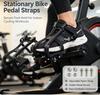 1 Pair Bicycle Pedal Toe Clip Straps Adjustable Anti-Slip Durable Foot Belts for Fixie BMX Road Bike Outdoor Cycling