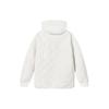 Fila Solid Color Hooded Casual Knit Jacket Women Jackets Cloud-Mushroom-White F11W418502F-WT