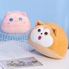 Large cute round cat doll throw pillow Shiba Inu dog plush toy Rag Doll little cat doll girl sleeping pillow birthday gift