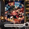 Personalized Wall Tapestry,Spy × Family Custom Printed Name, Fabric Wall Art For Indoor Room Backdrop