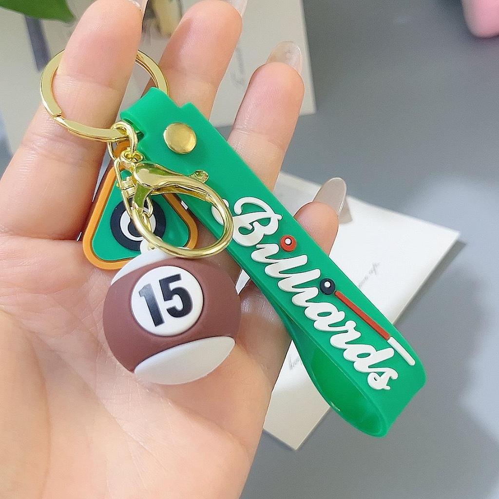 Portachiavi Ciondolo Palla 8 Cartone Animato: Portachiavi Carino per Coppia e Accessorio Creativo per Chiavi dell'Auto
