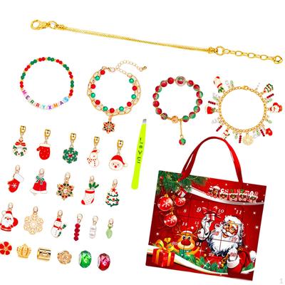 Christmas Bracelets Charm Beads Assortment Lightweight Versatile Xmas Gift