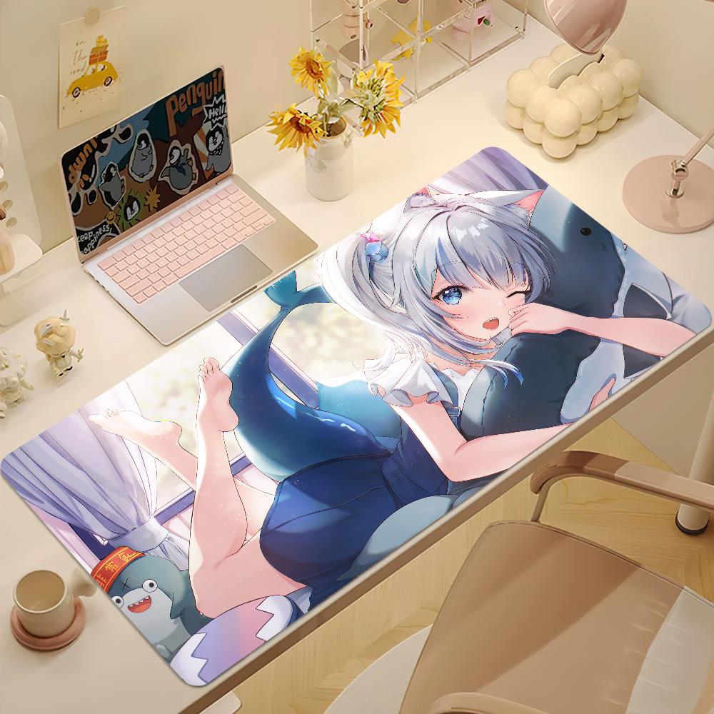 Hololive Gawr Gura Singer Erotic Bust Mouse Pad Nonslip Thickened MousePad Student Gaming Cushion Large Writing Lockedge Office