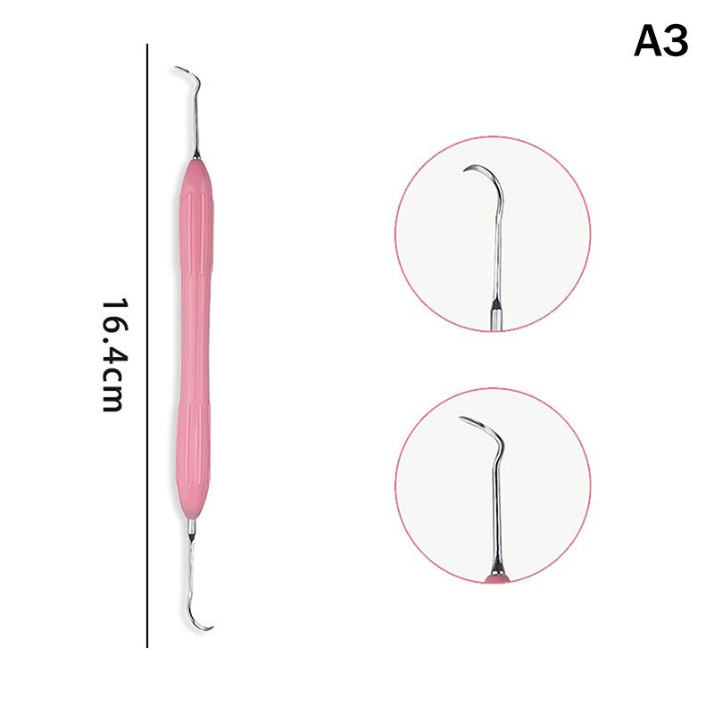 1/7Pcs Dental Double Silicone Handle Resin Filler Spatulas Composite Filling Surgical Instrument Dentist Tools