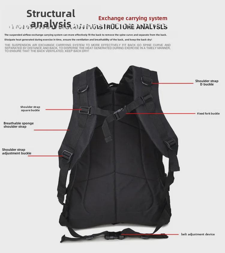 3D Outdoor Waterproof Camouflage Tactical Backpack - Large Capacity Sports Bag for Men and Women