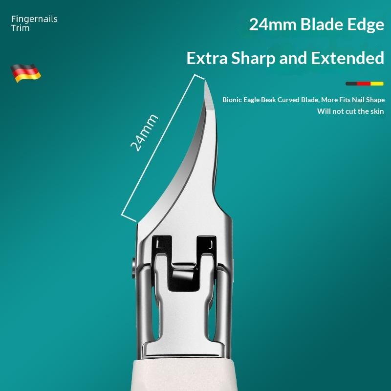 3Pcs Heavy-Duty Stainless Steel Nail Clippers High-Precision Trimmer With Safe Soft-Grip Anti-Slip Design