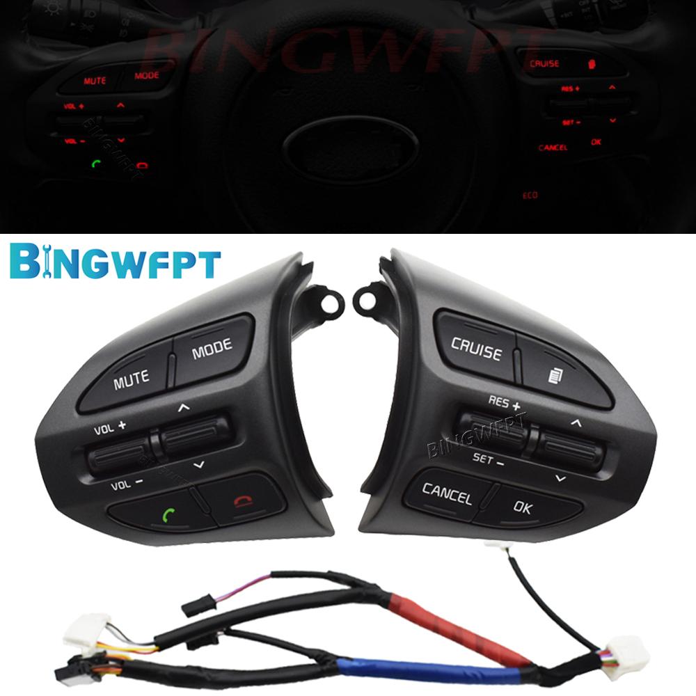 New Car-styling Button Switch Cruise Volume Control Buttons For Kia K5 Optima 2014-2015 Car Steering Wheel Buttons