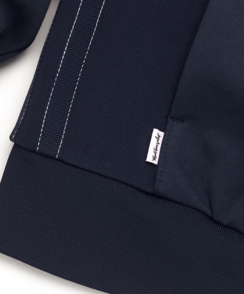 Mark Gonzales Sign Logo Tape Detail Track Jacket - Navy