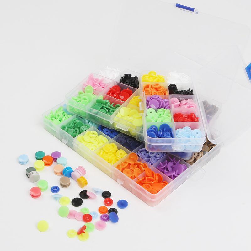 25-Color Resin Snap Button Set for Children's DIY Projects with Installation Tool