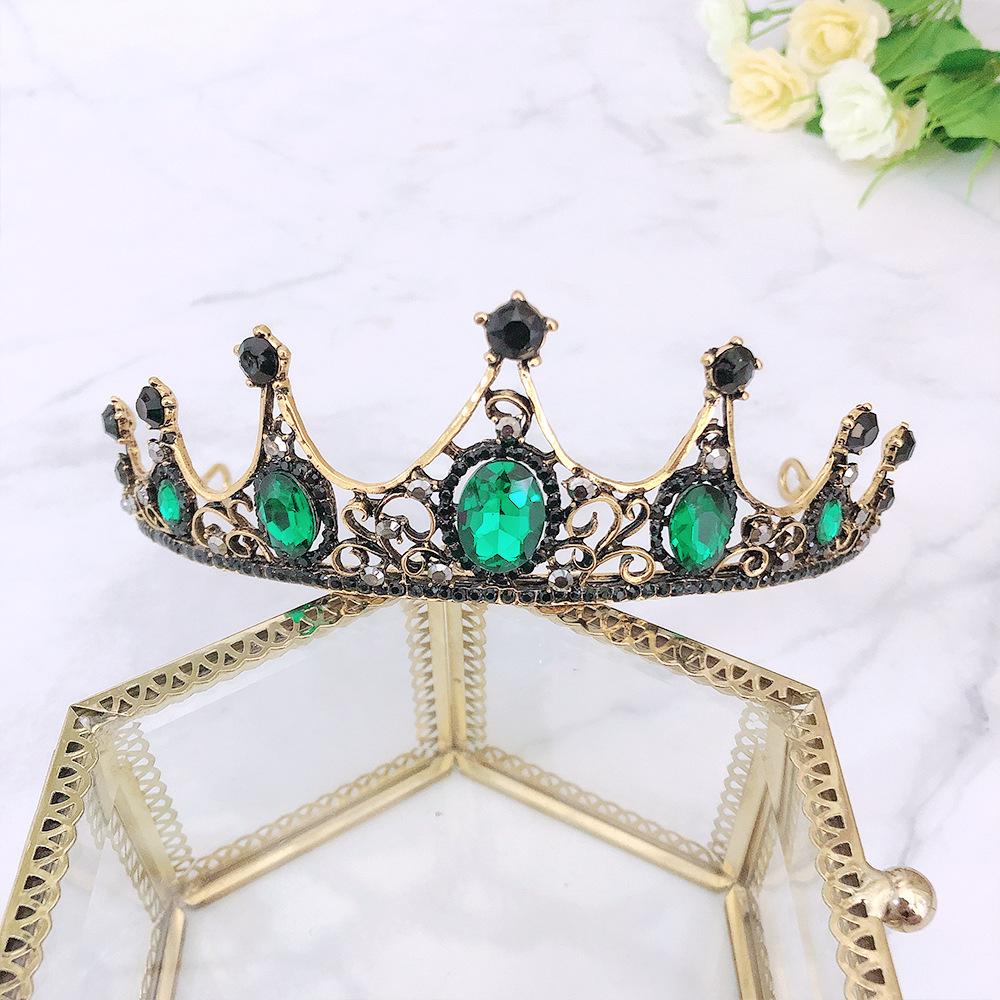 Retro Bridal Tiara  Exquisite Rhinestone Crown Bride Princess Crown Wedding Accessories Crown Hair Accessories
