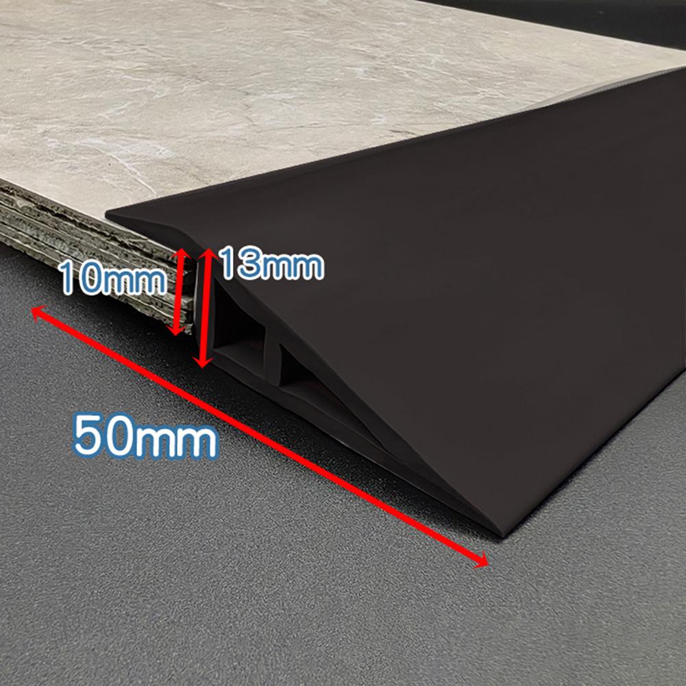 

PVC Wood Floor Transition Strip Edge Closing Strip Self-adhesive Carpet Edge Seam Strip Flat Buckle Dge Pressing Threshold Strip чорний