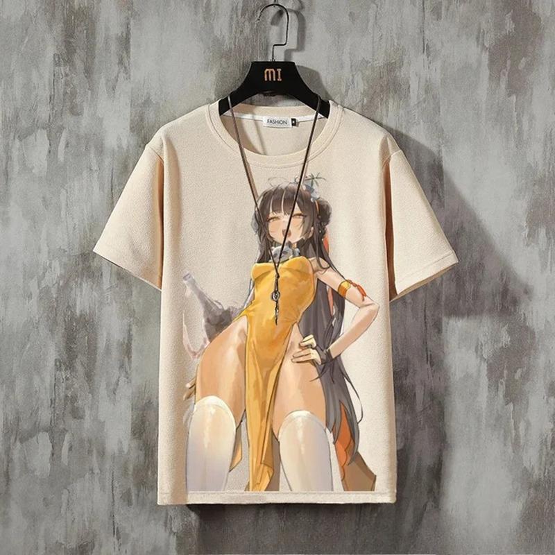 Trendy Men's T-Shirt Girly Pattern 3D Print Summer Short Sleeve T-Shirt For Women Casual Tee 3d Cartoon Tops Oversized Clothing