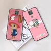 Black Case for iPhone 16 15 Plus 14 13 12 11 Pro 8 6 SE XR XS Max P30 Nova 5T Y5P Y6 Y7 Y8P Y9 Realme C30 C33 C31 W-76 One Piece Chopper