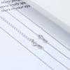 FY-C-10-5 S925 Sterling Silver Necklace Korean Version Pendant Short Clavicle Chain Shiny Niche Accessory