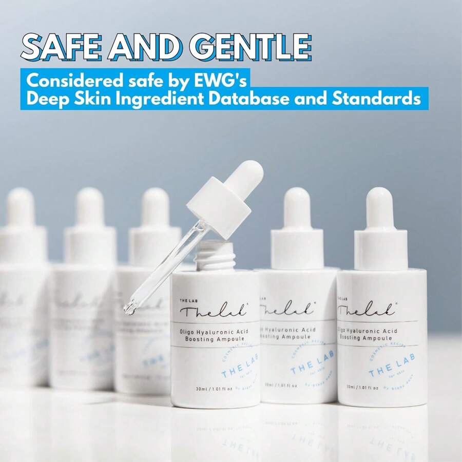 THE LAB by Blanc Doux Blanc Doux Oligo Hyaluronic Acid Serum 30ml - Deeply Intense Hydrating Daily Oil-Free Essence Ampoule VEGAN Face Moisturizer