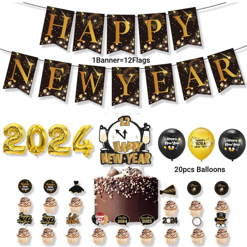 Premium Latex Balloon Set Ideal For New Year's Theme Parties And Festive Decorations