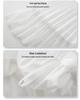 Women’s High Waist White Mesh Pleated A-Line Skirt with Lace Patchwork, Mid-Length, Summer 2025 Collection