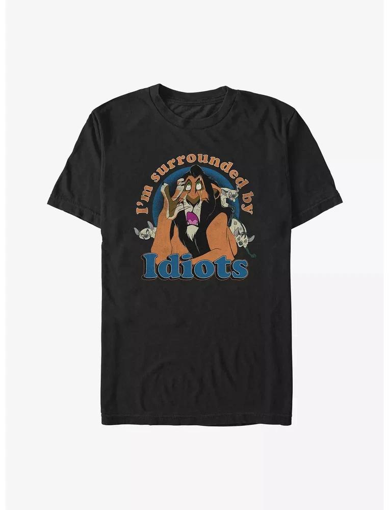 The Lion King Scar Surrounded By Idiots Black Tshirt S
