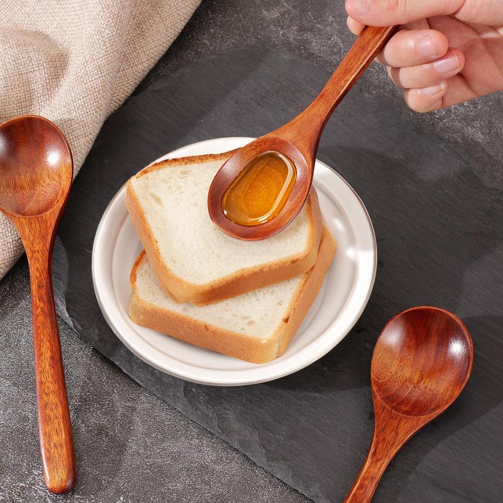 Haoyuan Long-Handled Wooden Spoon for Rice, Soup, and Ramen