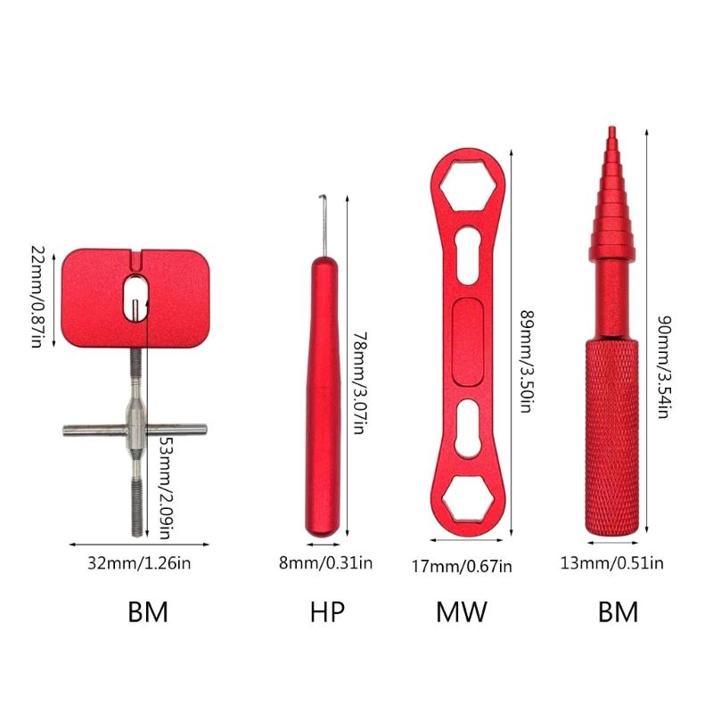 DIY Pin Remover Tool Stainless Steel Fishing Reel Bearing Pin Remover Lightweight Portable Baitcasting Maintenance Tools