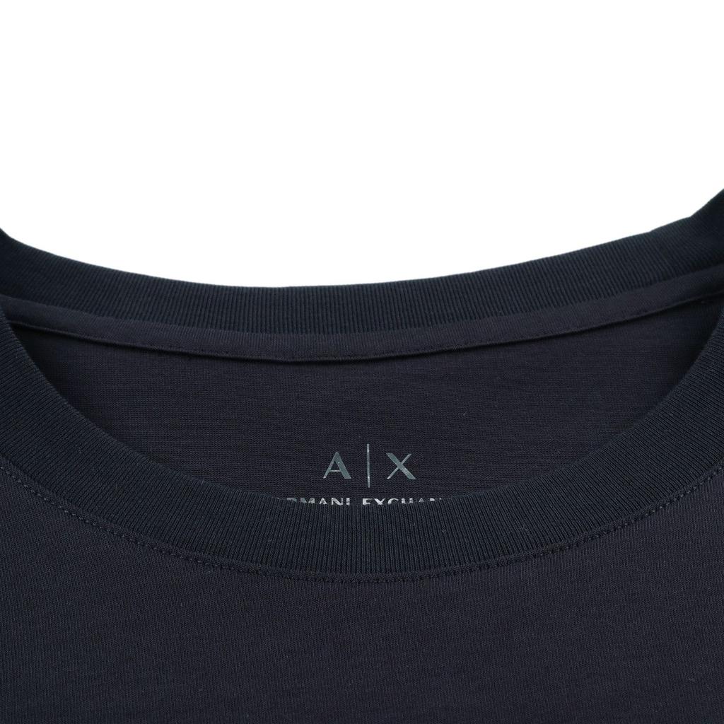 Armani Exchange SS25 Logo Round Neck Short Sleeve T-Shirt Men Tops XM000328-AF10364-UB101