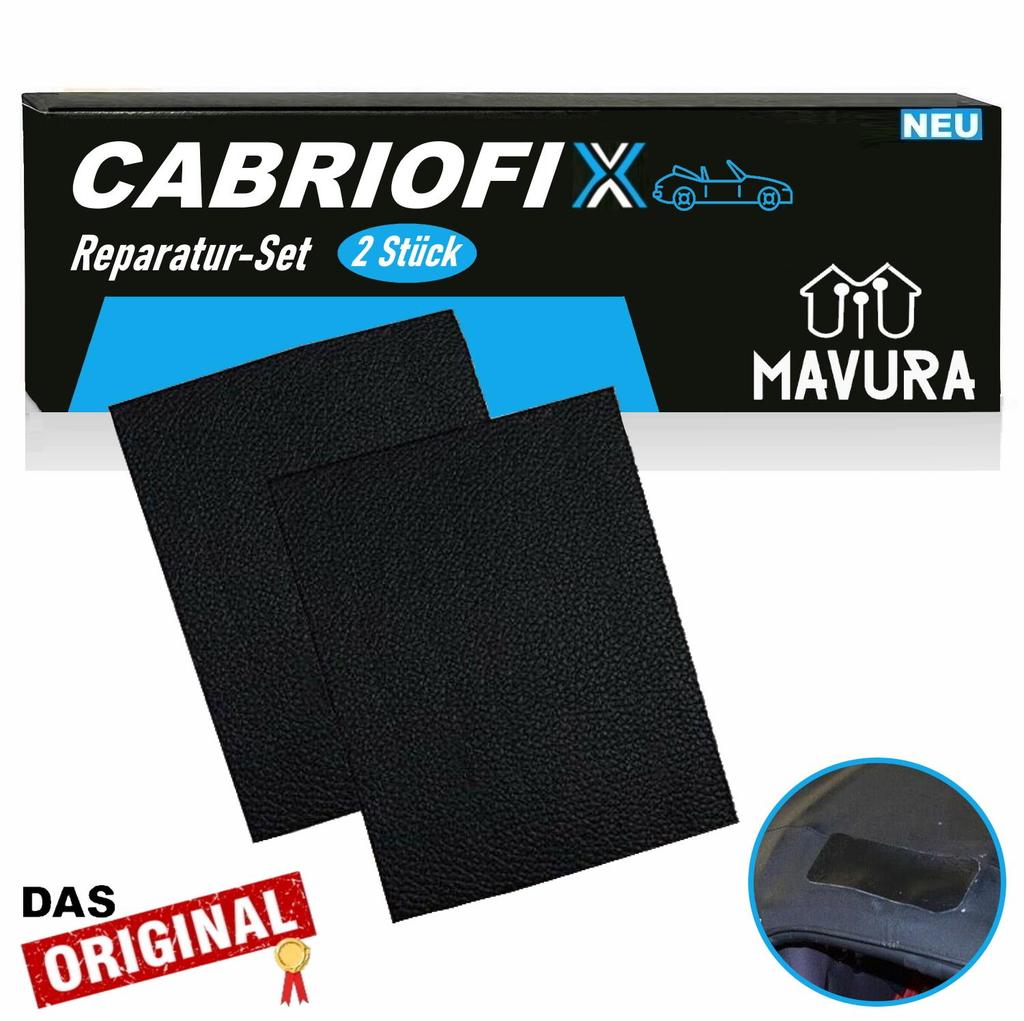 CABRIOFIX Cabrio Tak Reparasjonssett Kalesje Selvklebende Alle Merker 2xSvart