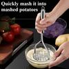 Stainless Steel Manual Potato Masher Kitchen Tool for Avocado Pumpkin Sweet Potato Masher Kitchen Gadget Food Mud Press Masher