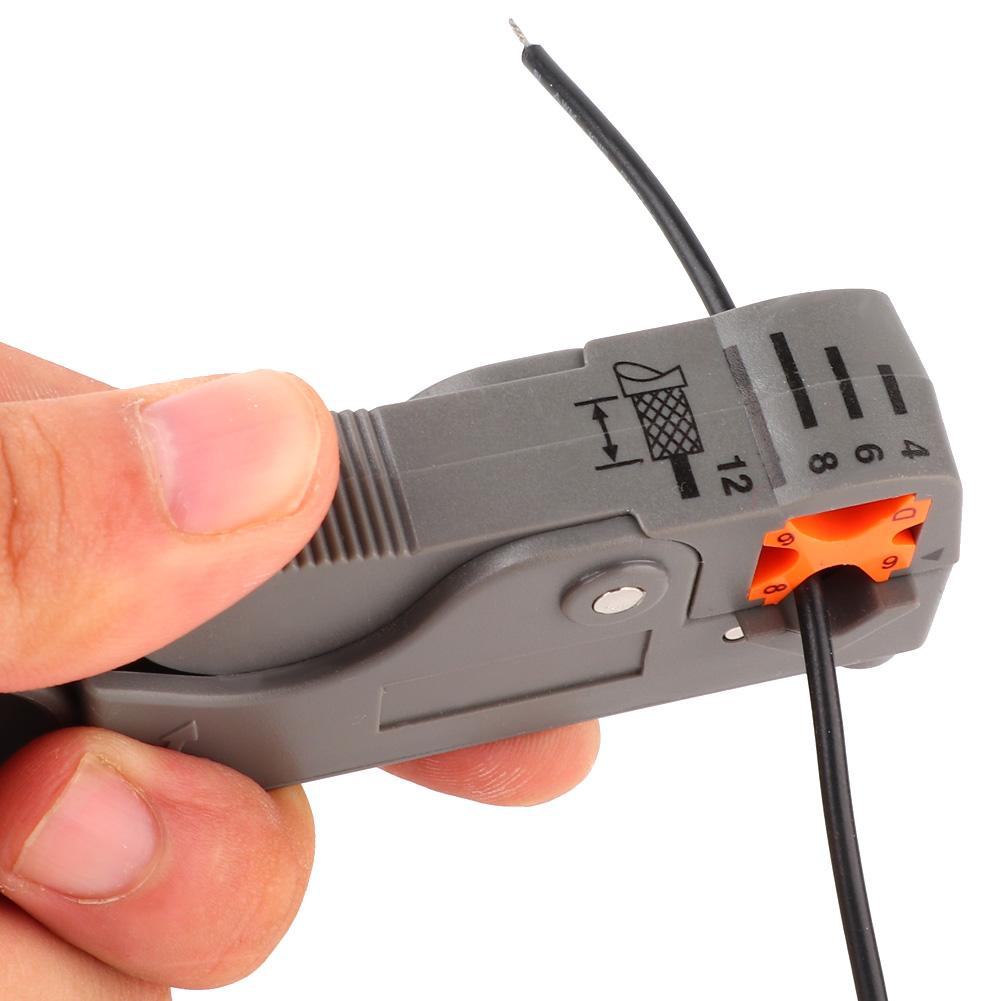 Portable Wire Stripper Knife Crimping Tool Cable Cutter Stripper Crimping Tool, Coaxial Wire Stripper for TV Monitoring -4, -5, -6, -7, Adjustabl