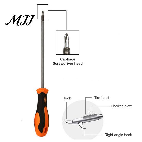 Stubborn Stone Remover for Tires Tire Cleaning Hook, Car Gap Buckle Groove Cleaner Universal Tool Automotive Repair