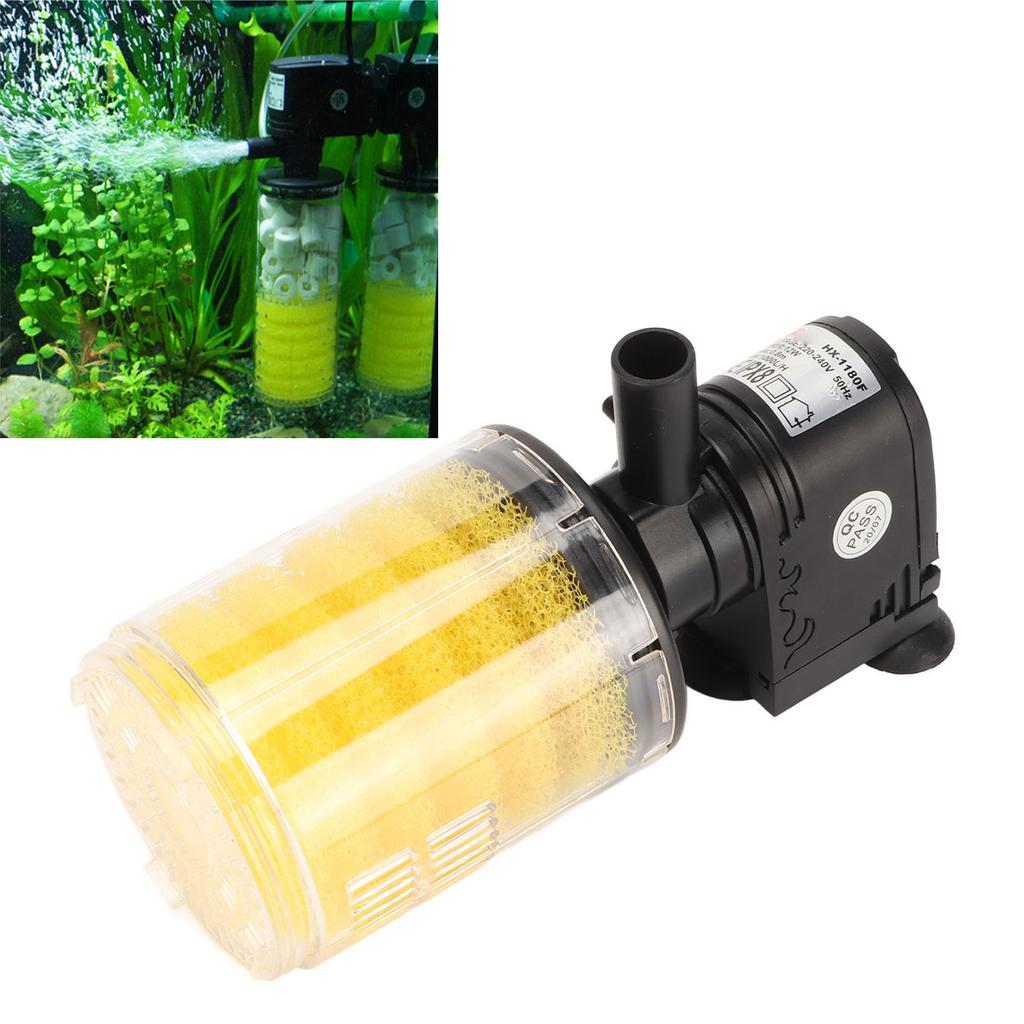 Aquarium Filters Water Circulation Oxygenation 3 in 1 Waterproof Internal Fish Filter with Suction Cups