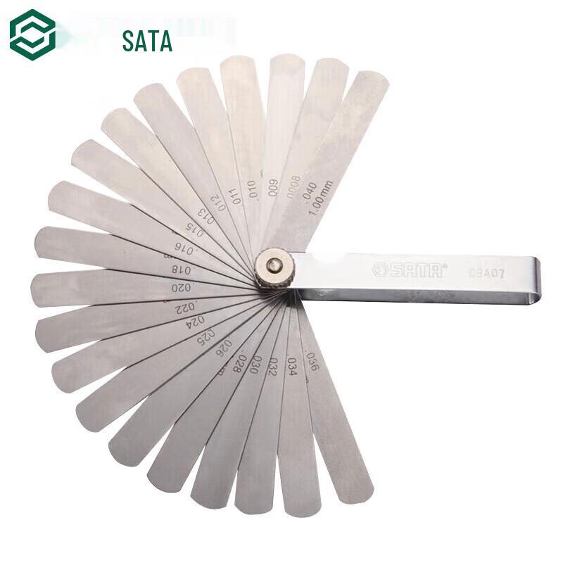 SATA 32-Piece Metric and Imperial Feeler Gauge Set