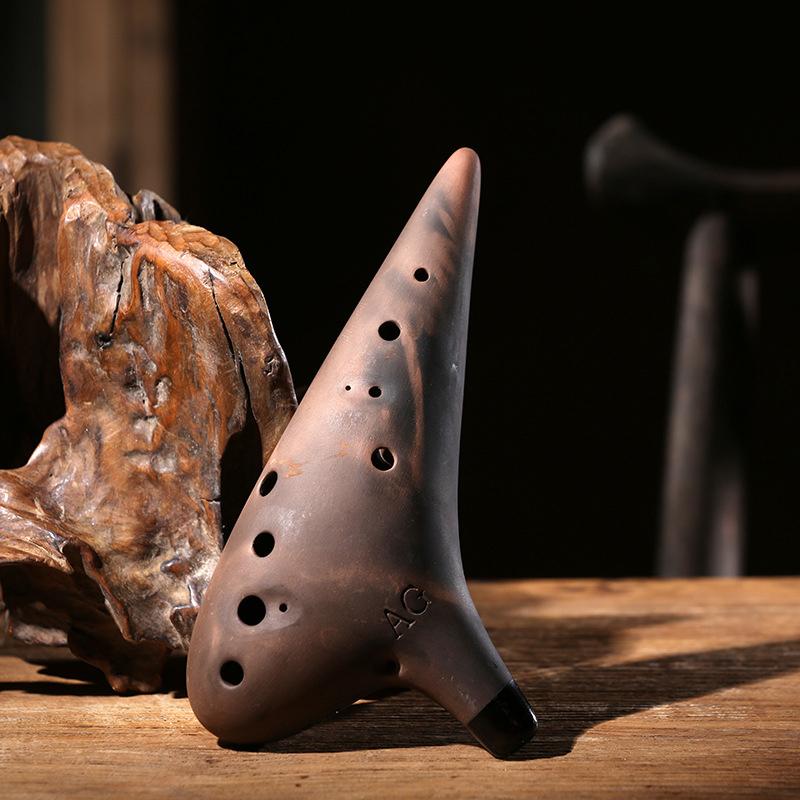 Ceramică Ocarina Baza Instrumente Orff Vindecare 12 găuri Ocarina timpului Terapie cu sunet Accesorii pentru instrumentație muzicală profesională Legenda Ocarine