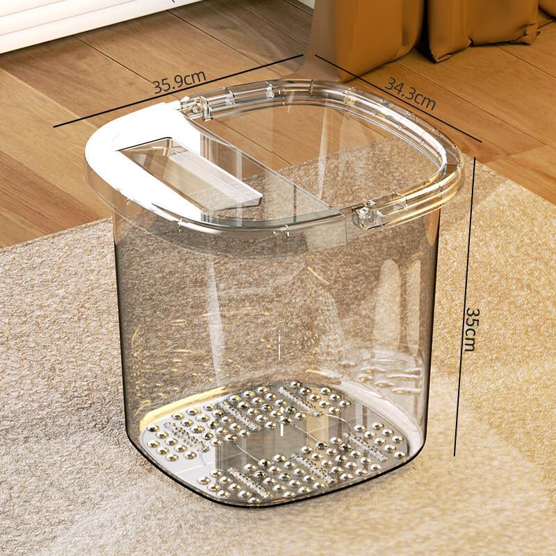Home Deep Transparent Foot Bath Massager