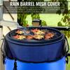 1 Pc Rain Barrel Mesh Cover, Water Collection Buckets Net, Rain BarrelNetting Cover With Adjustable Drawstring, Filter Screen Fo