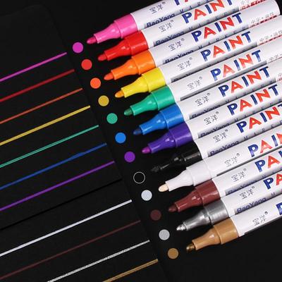 Multifunctional Oil-Based Paint Pen for Metal, Touch-Up, Industrial Marking, Signage, Album Art, DIY Projects, Graffiti