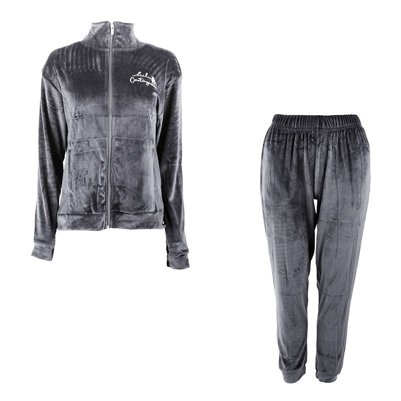 Dámský sametový komplet pyžama se zipem LULU CASTAGNETTE