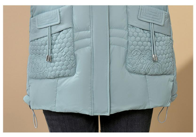 2025 New Winter Hooded Down Jacket for Women - Mid-Length, Warm, Cold-Proof, Stylish Temperament