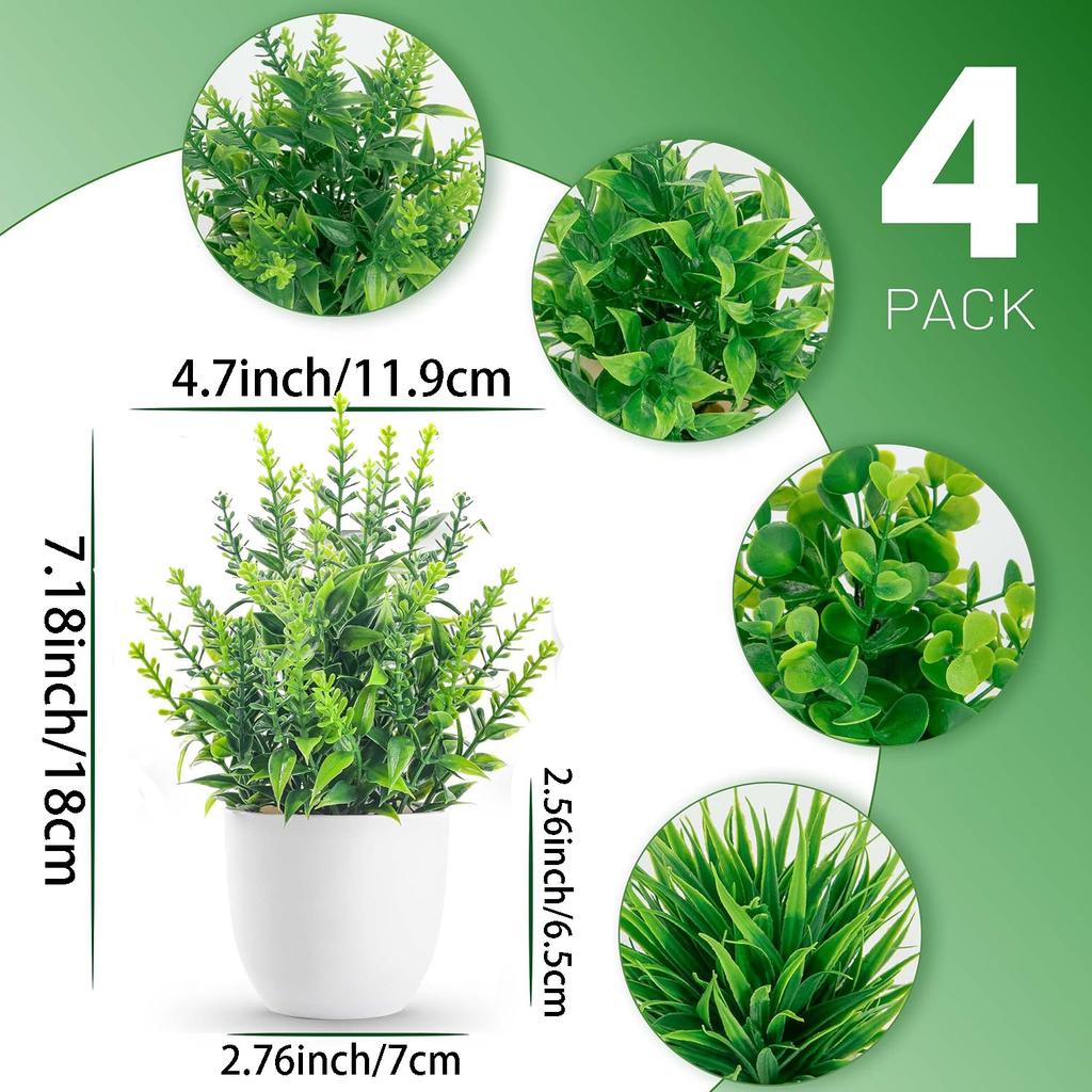 Artificial Plant Potted Lavender Potted Home Decoration Small Round Pot Fresh Green Life